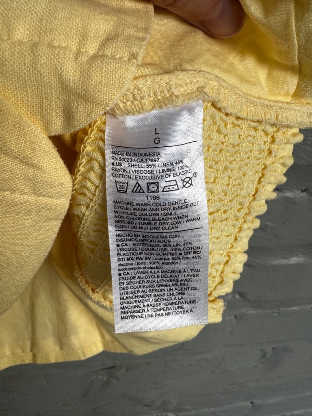 Button Front Linen Blend Summer Top - Picture 5 of 5